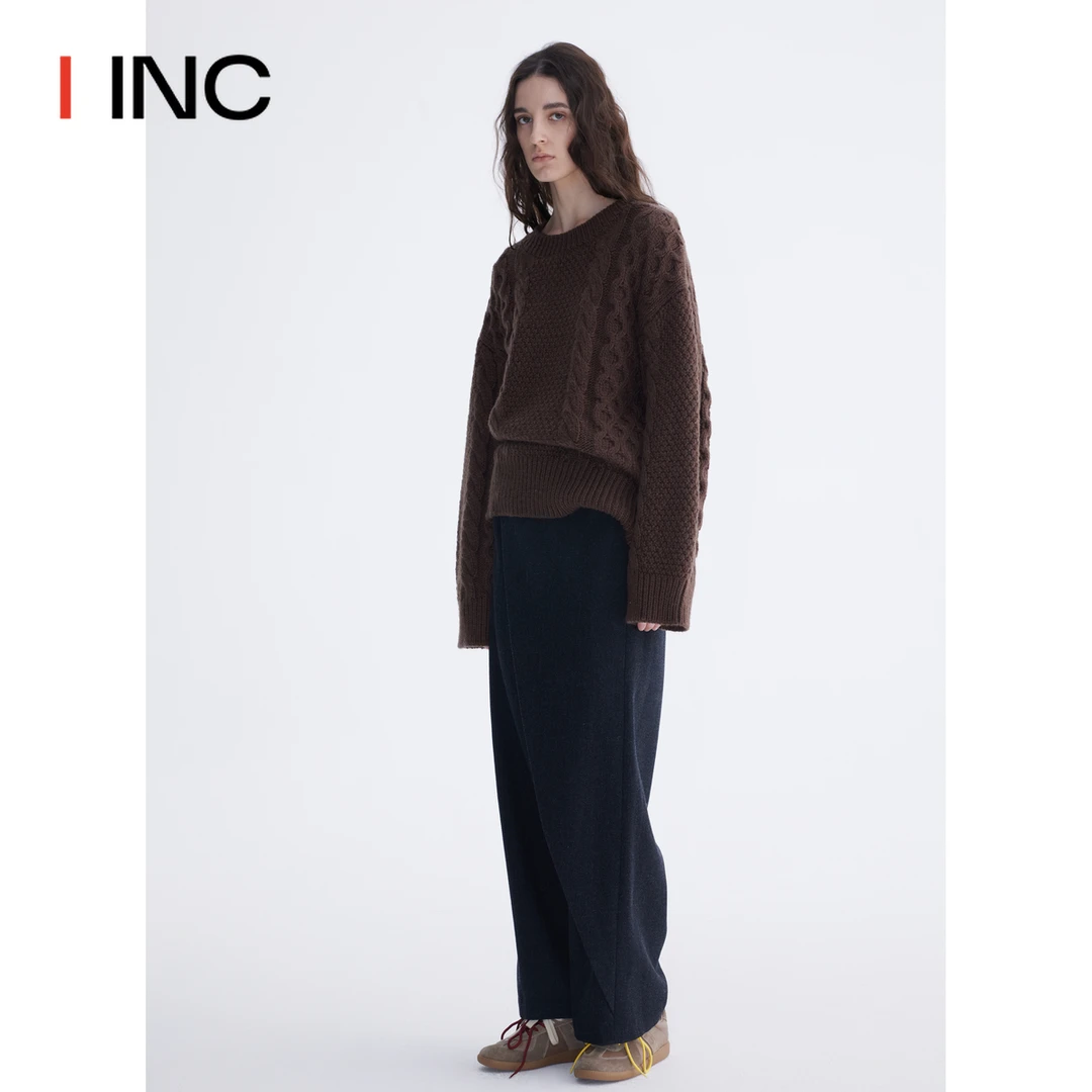 ICE DUST 24PF新款解构搭片休闲裤直筒裤长裤女 IINCBOUTIQUE