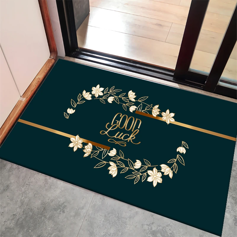 现代简约风家用硅藻泥吸水地垫进门防滑脚垫沥水垫玄关入户门地毯