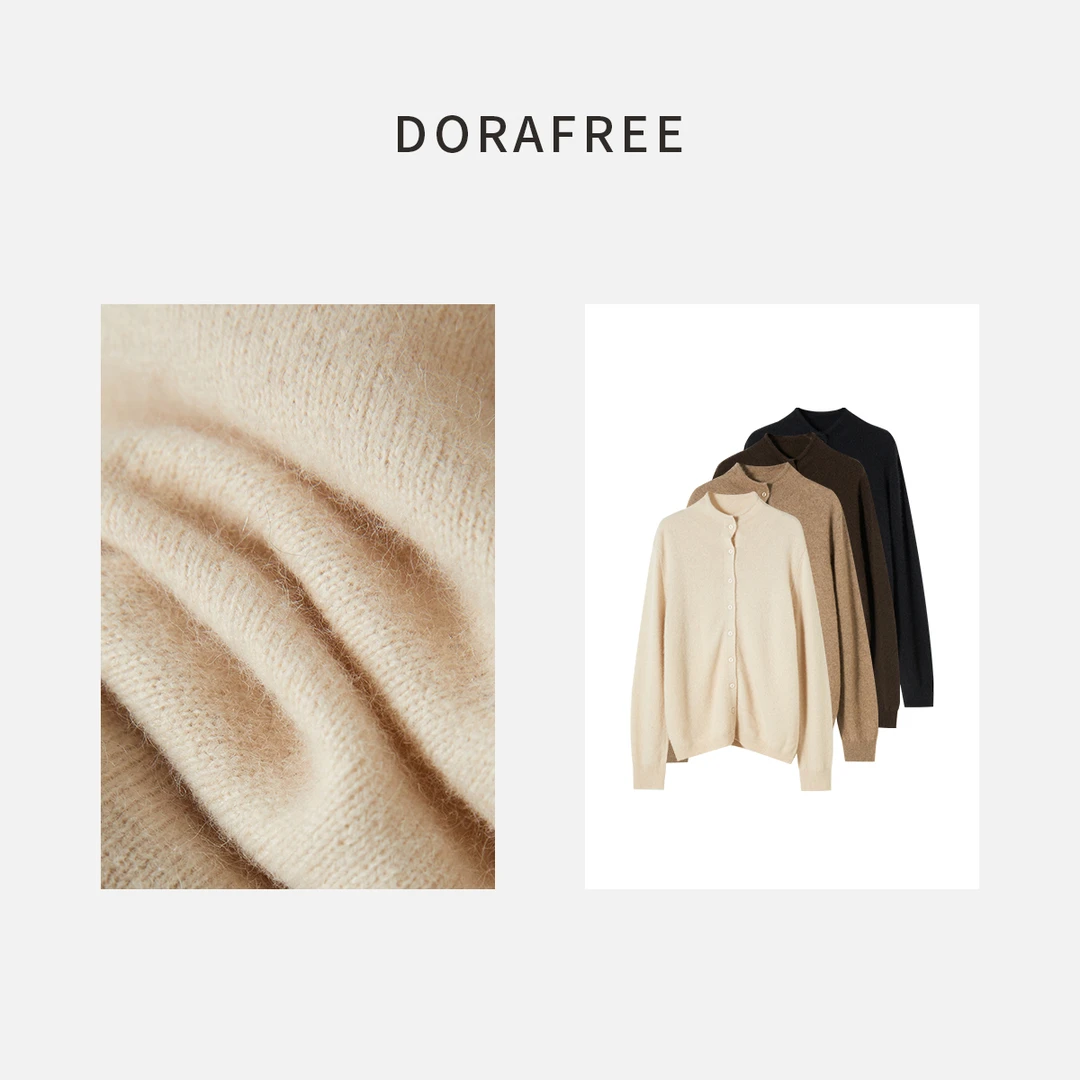 2318秋冬时尚百搭慵懒风毛衣2024新款爆款女士简约加厚套头毛衣