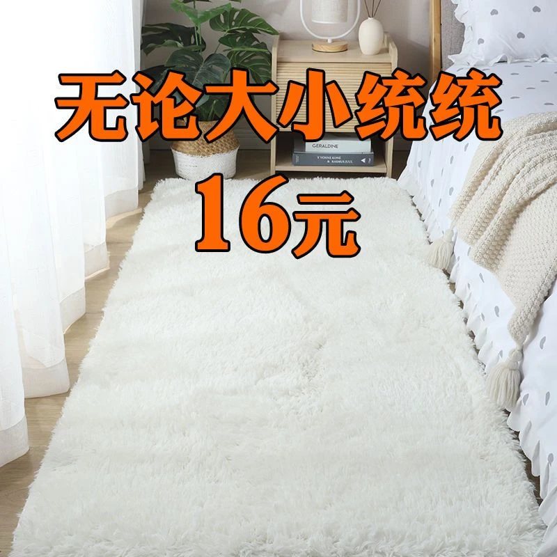 北欧地毯卧室少女耐脏床边毯小地垫打地铺客厅大面积全铺房间毛绒