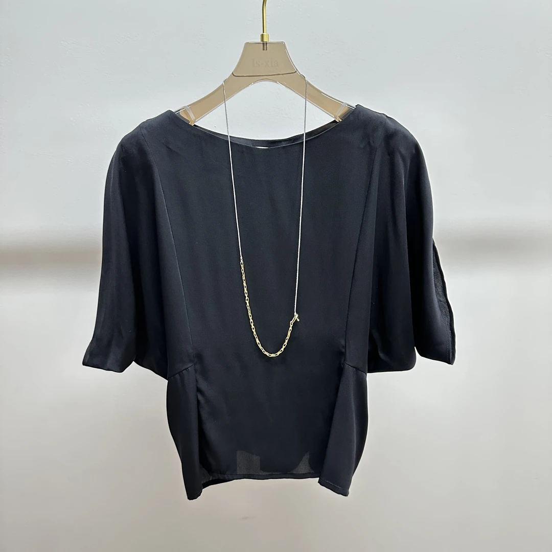 【蝶舞】桑蚕丝解构设计优雅知性气质小上衣