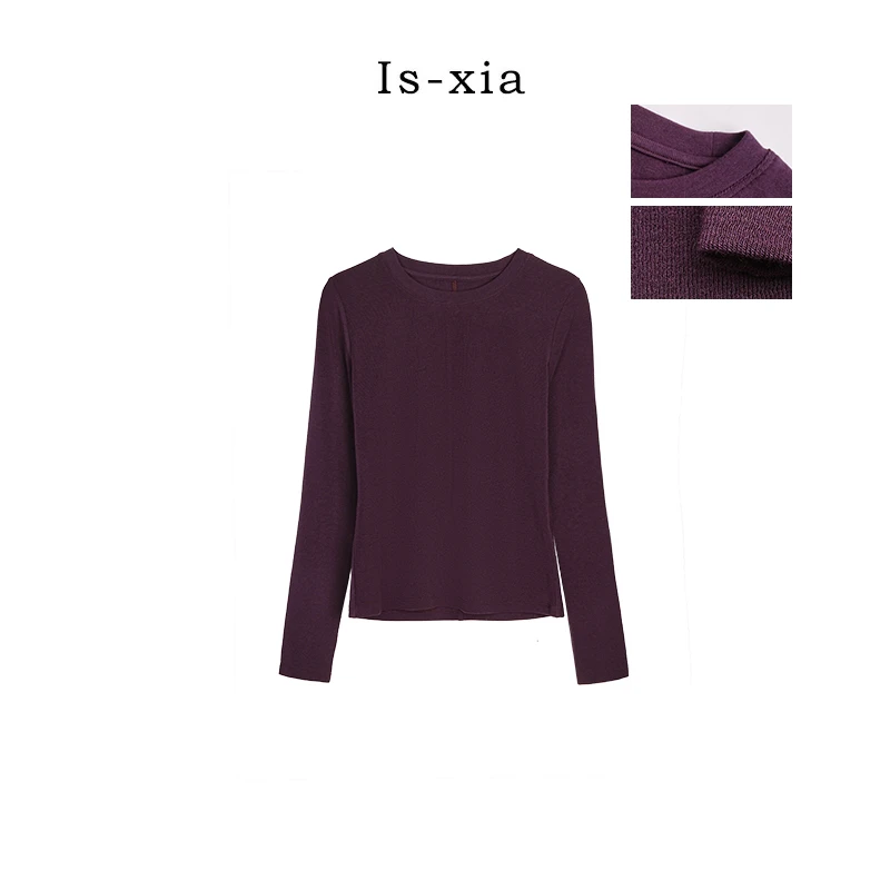 【葡萄星球】时髦复古百搭显瘦T恤休闲时尚圆领套头