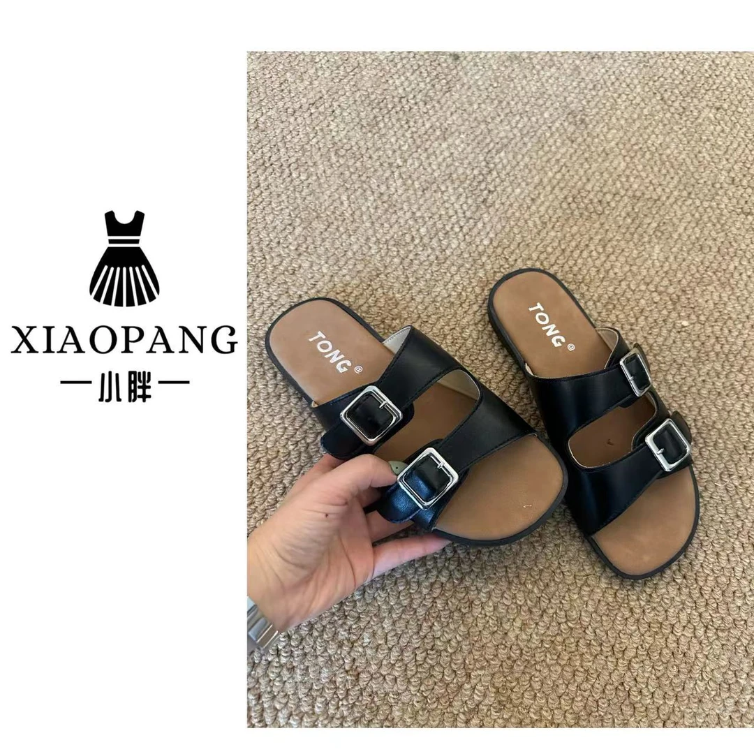 【小胖】K77夏季外穿百搭一字拖鞋