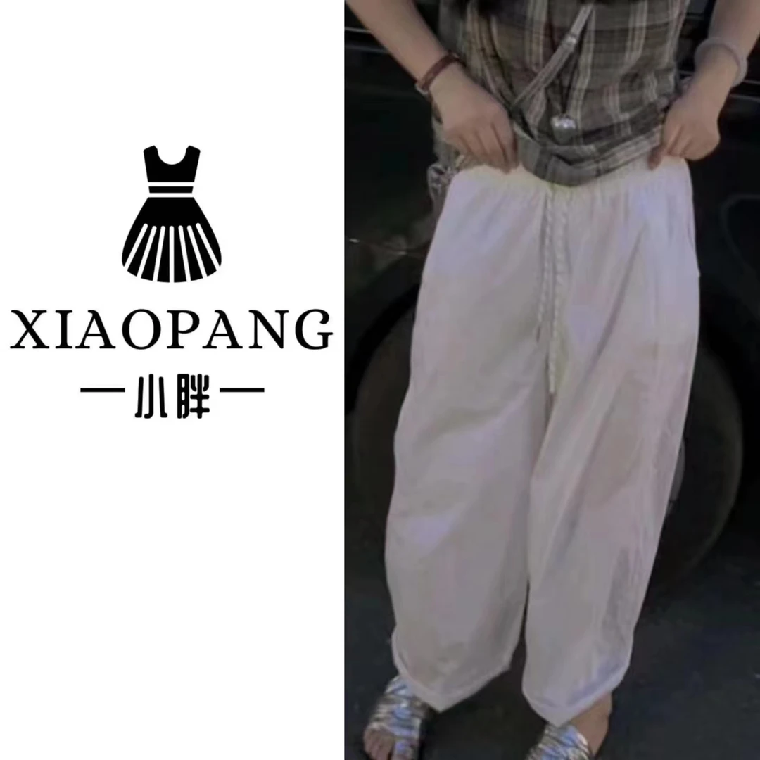【小胖】8133新款松紧腰宽松休闲裤