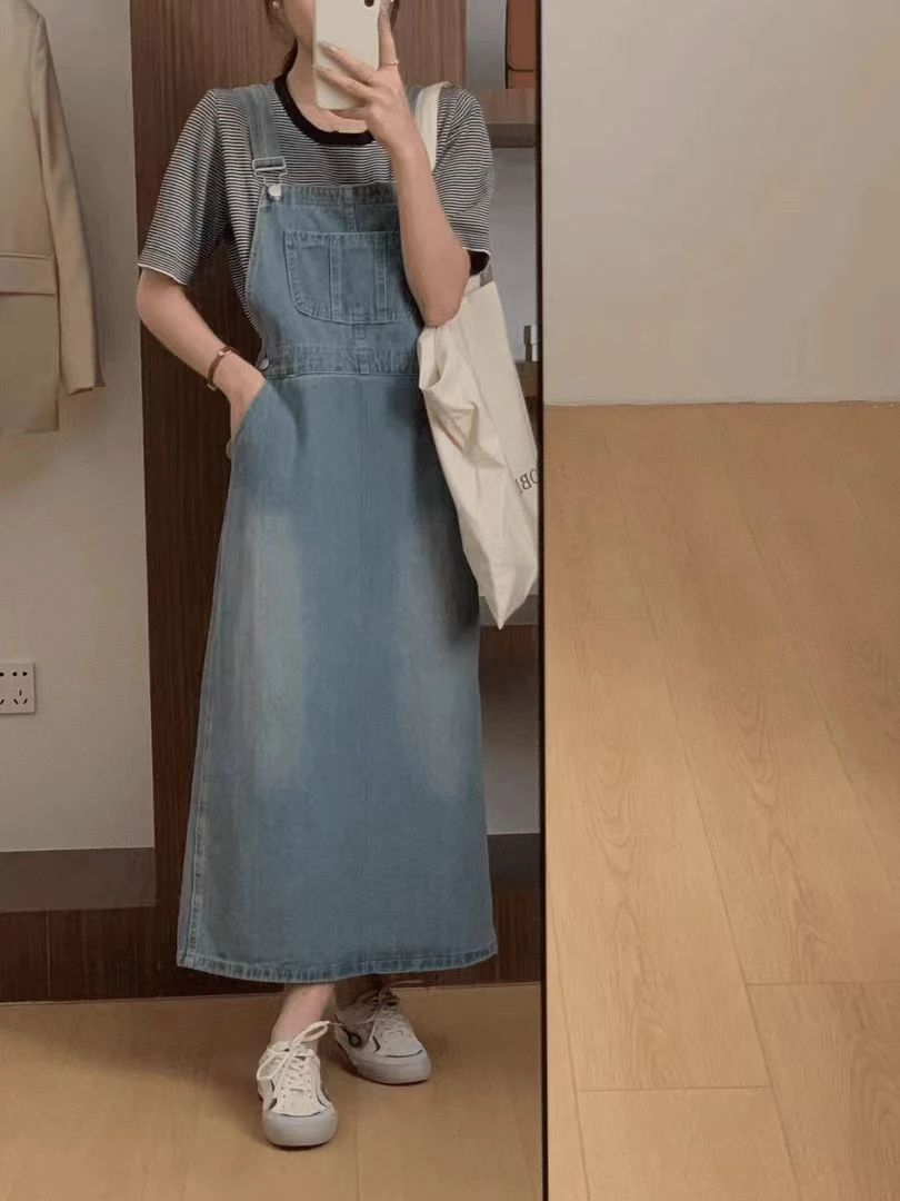 【小胖】9027小胖推荐牛仔背带裙