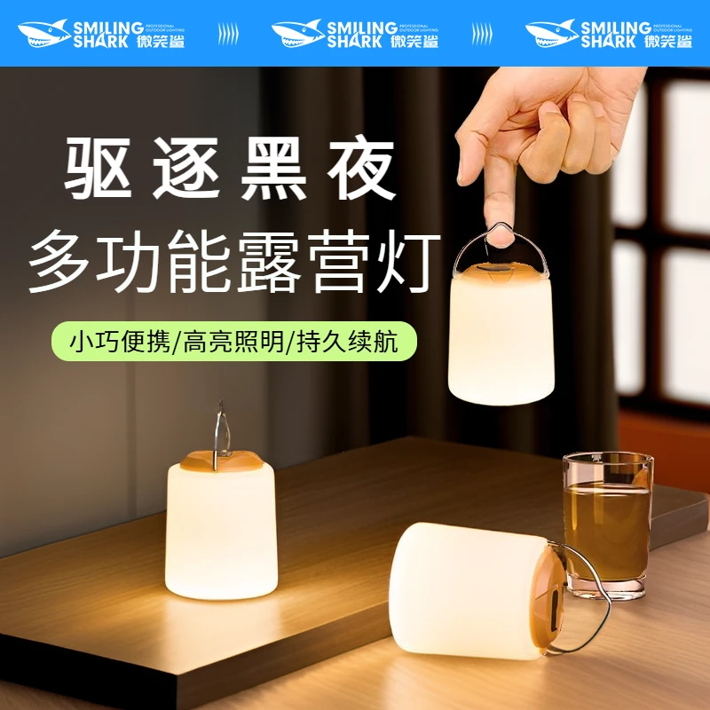 氛围露营户外灯挂式帐篷节能家用充电应急照明照明灯夜市吊灯摆摊