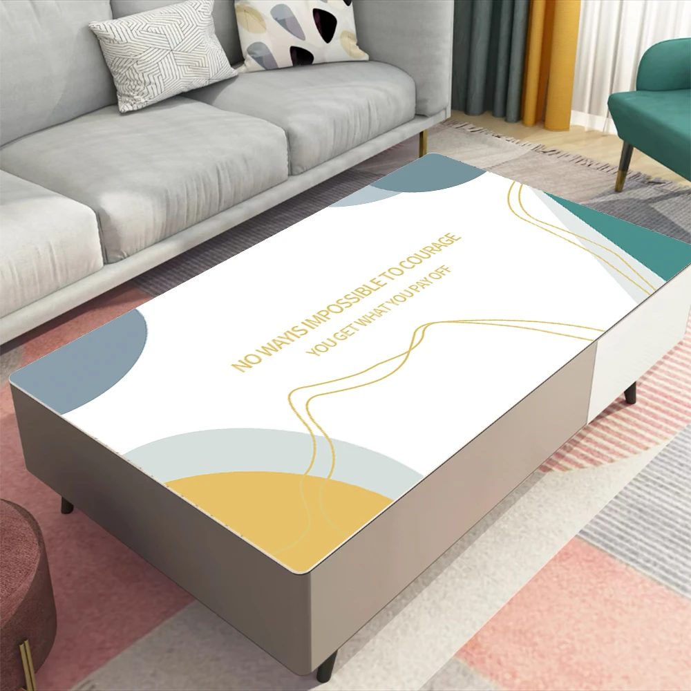 简约茶几桌垫防水防油免洗防烫垫子轻奢家用长方形电视柜茶几垫