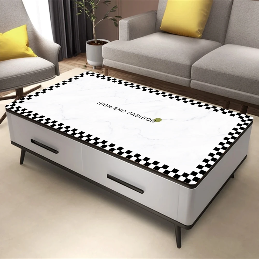 网红简约茶几桌布防水防油免洗防烫餐桌垫轻奢长方形电视柜茶几垫