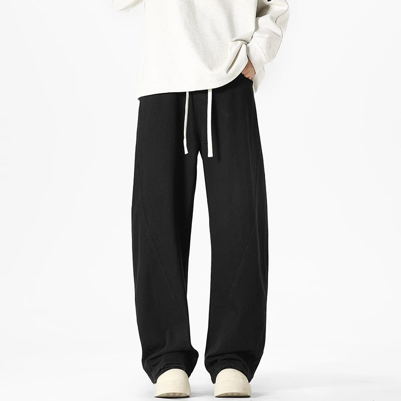 【盆紫宠粉】ZCKL秋季爆款弯刀牛仔裤垂感宽松舒适