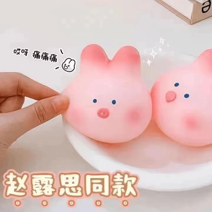兔兔猪捏捏乐樱花猪减压可爱兔子发泄玩具