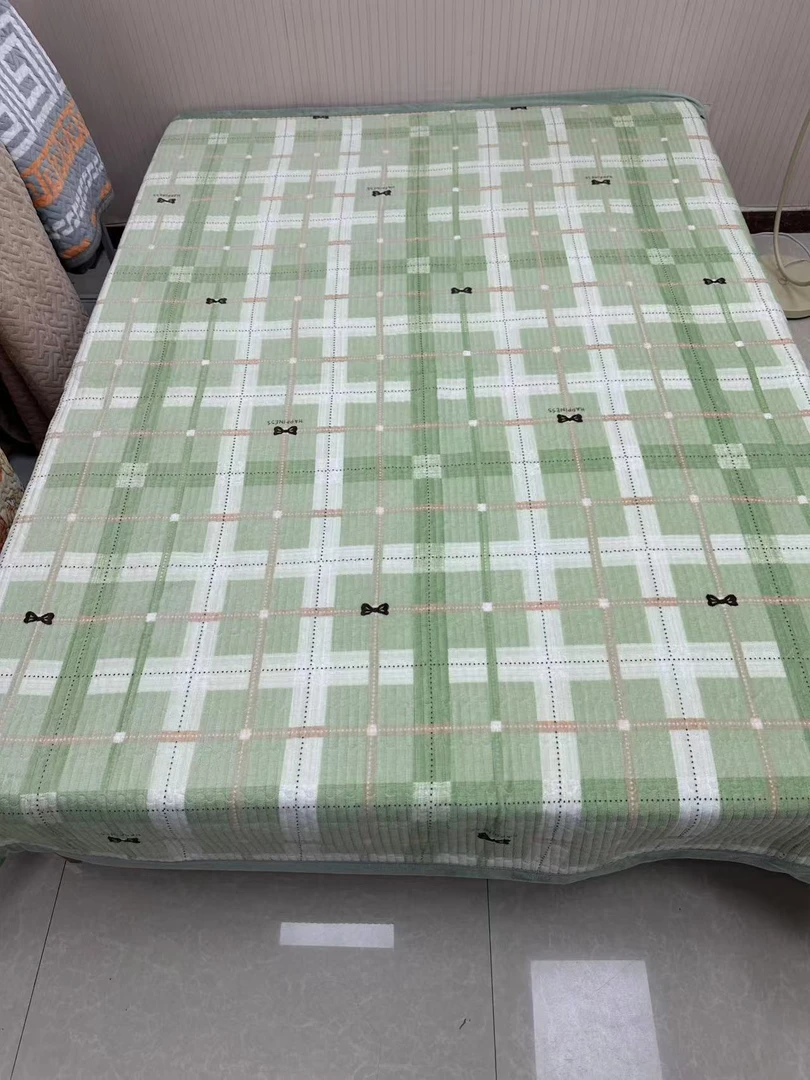 绿色蝴蝶结200*230cm±5宝宝绒床盖加厚秋冬牛奶绒床毯过冬神器
