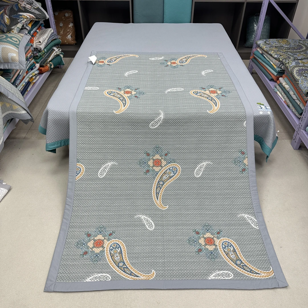 吉祥腰花120*220cm夏季冰丝软凉席床盖沙发垫学生宿舍床垫防滑