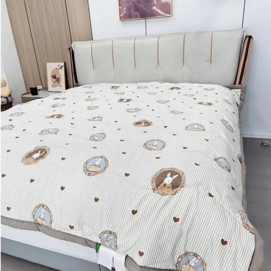 梦娜丽兔 云纱棉被子新款加厚保暖秋冬被 A类 过冬神器