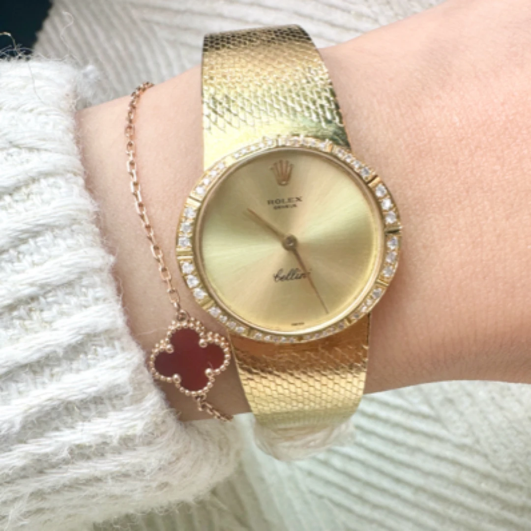 95新 Rolex/劳力士 切利尼/手动机械/18K/R007