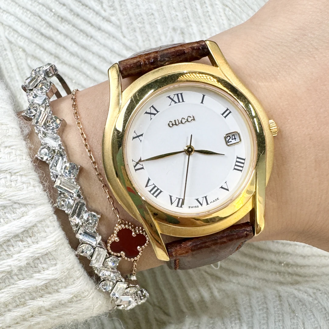 95新 GUCCI/古驰 全原金表/石英表/GC087
