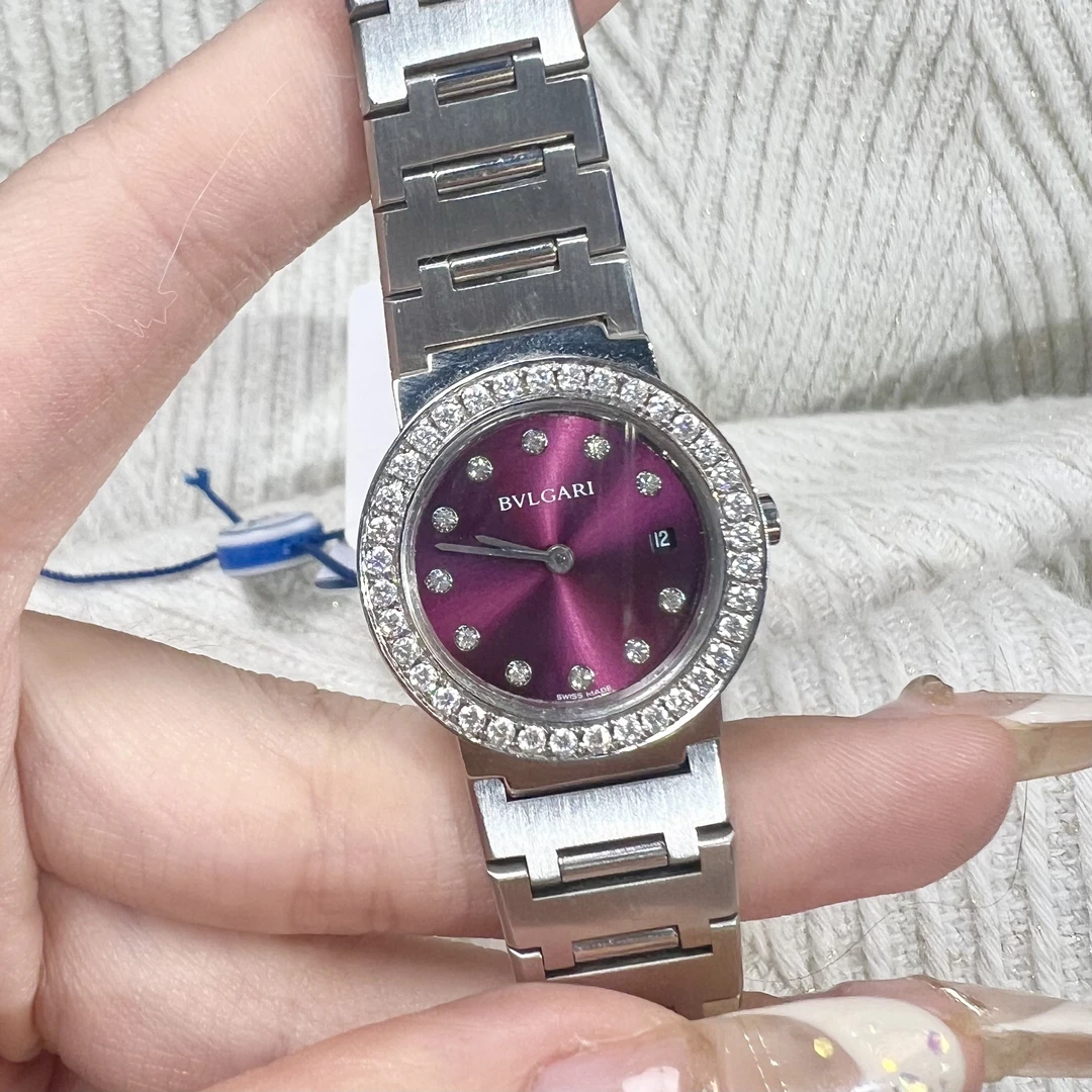 95新 BVLGARI/宝格丽 vintage中古手表/石英表/后钻/表径30/Bg039