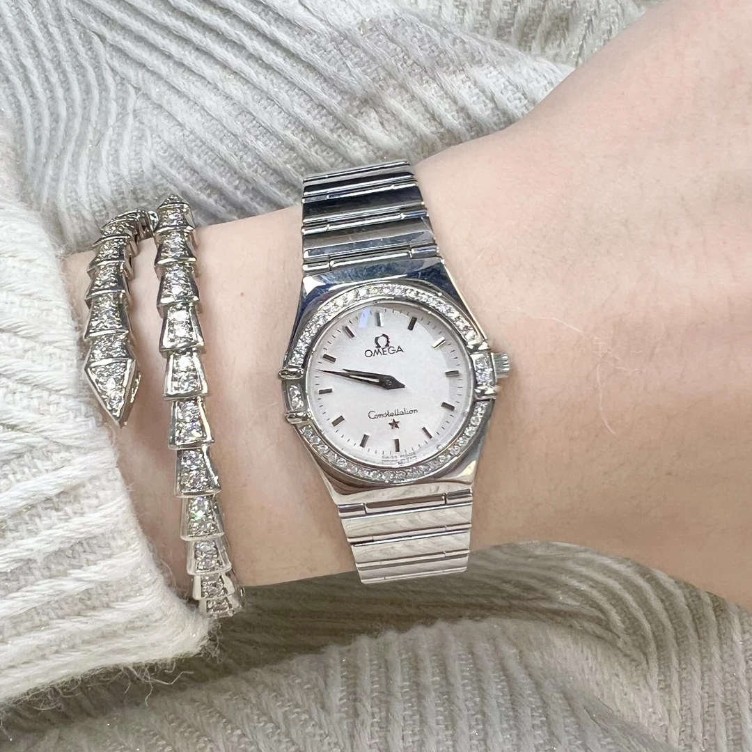 95新 Omega/欧米茄 vintage中古手表/星座/表径25/OM401