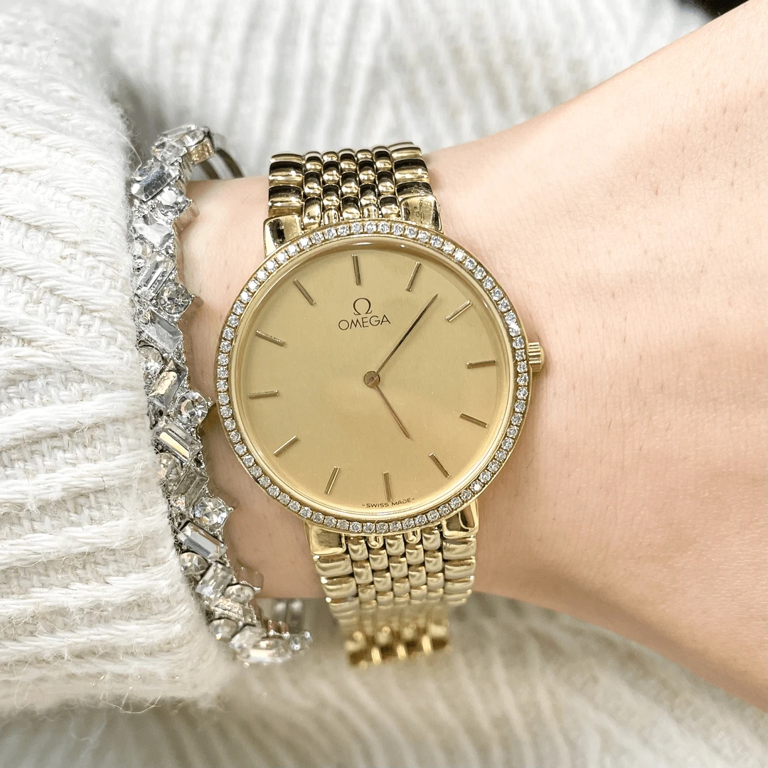 95新 Omega/欧米茄 蝶飞/石英/OM626/32盘