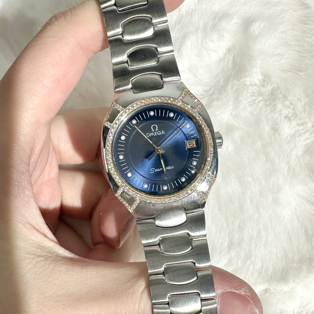 95新 Omega/欧米茄 Omega/海马/石英/OM183/25盘