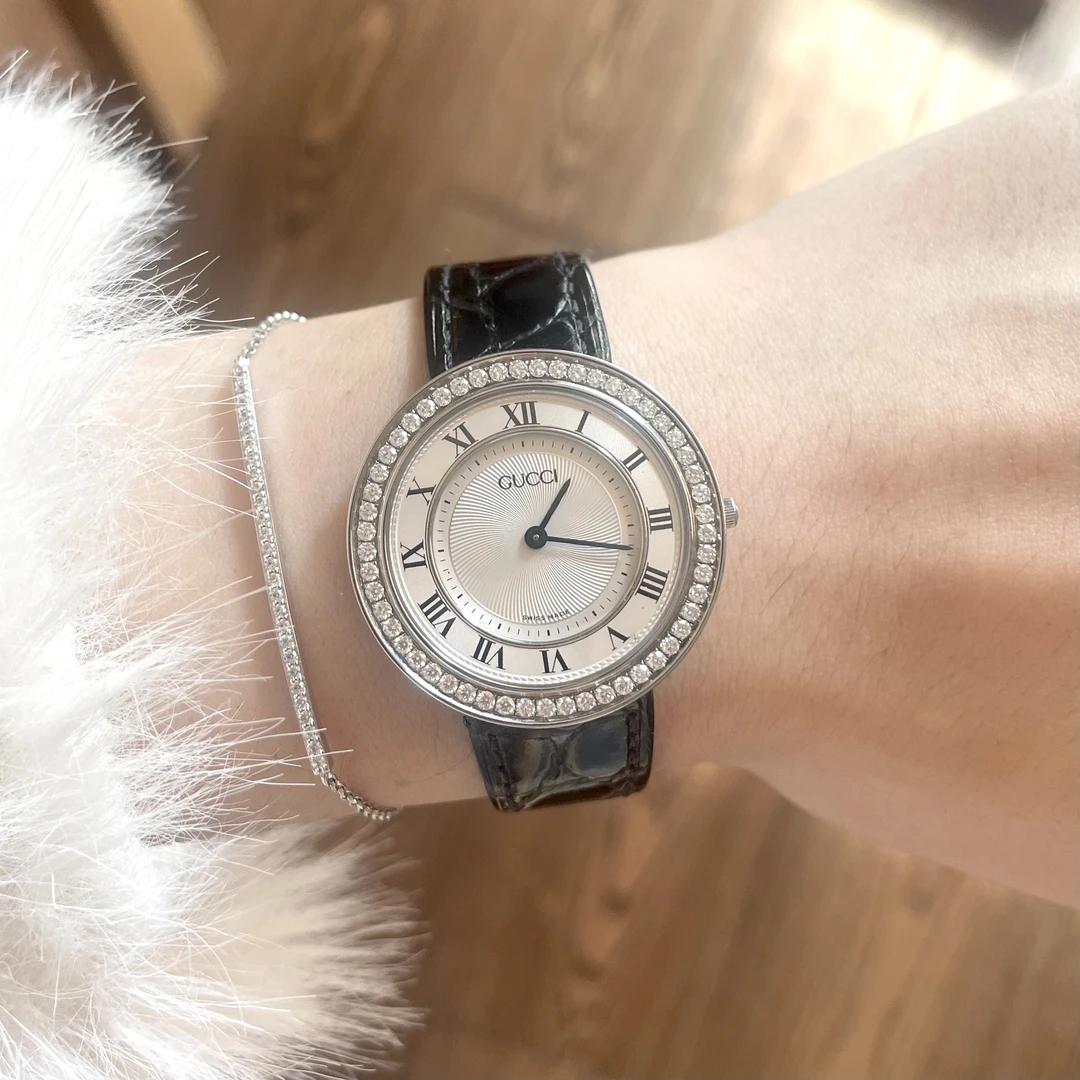 95新 GUCCI/GUCCI 中古手表/石英表/后钻/表径33/A070