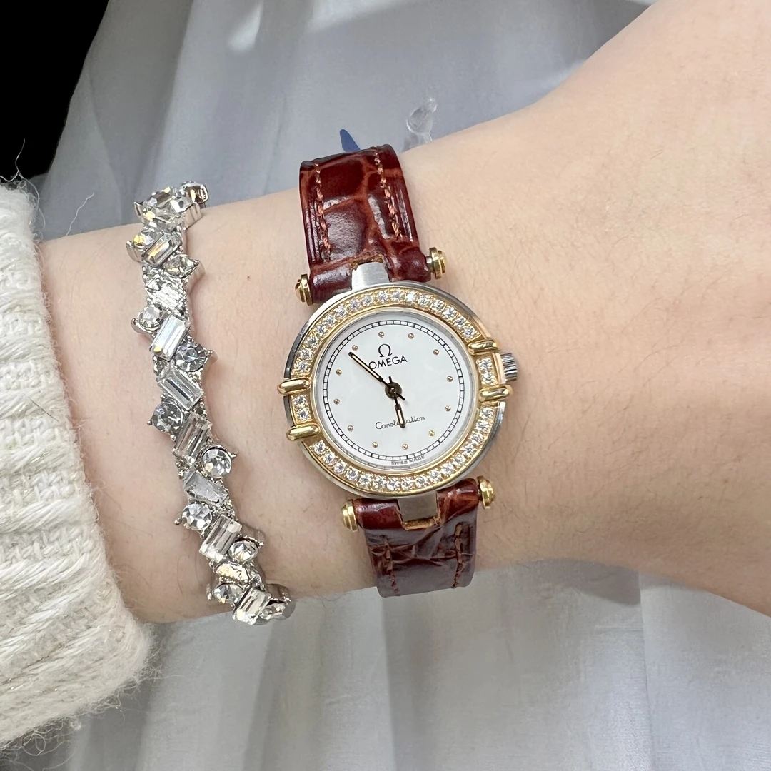 95新 Omega/欧米茄 Vintage中古表/星座/石英/OM333