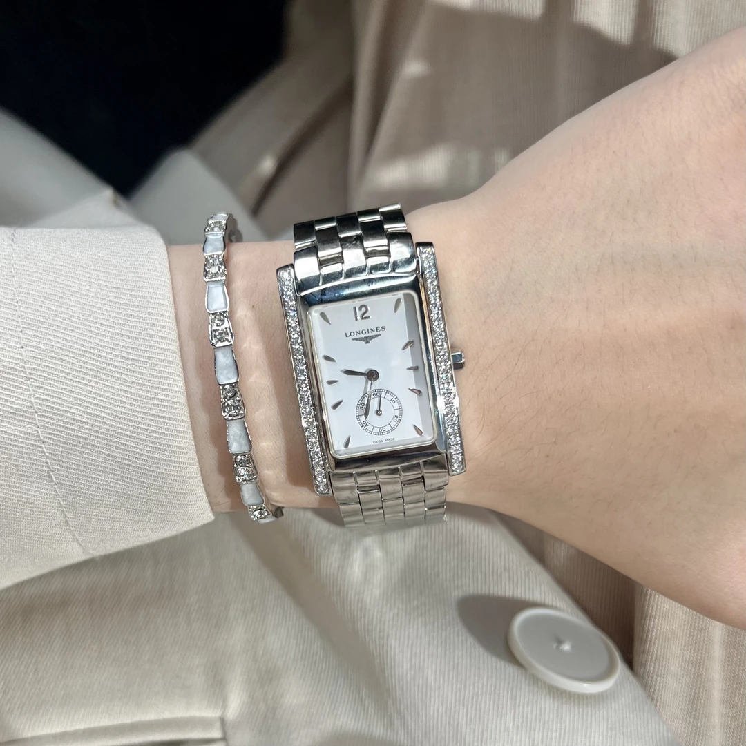 95新 Longines/浪琴 中古手表/石英表/戴绰维纳/LG015