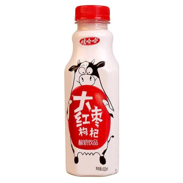 娃哈哈 大红枣枸杞酸奶饮品 450ml/瓶