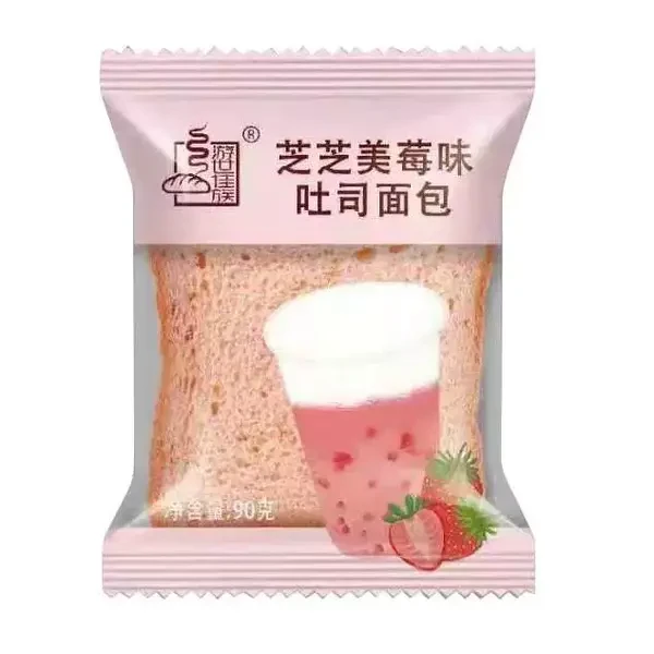 游世佳族 芝芝美莓味吐司面包90g/袋宿舍充饥的食物