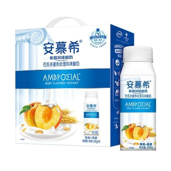 (3月产）伊利安慕希黄桃燕麦味酸奶200g／盒