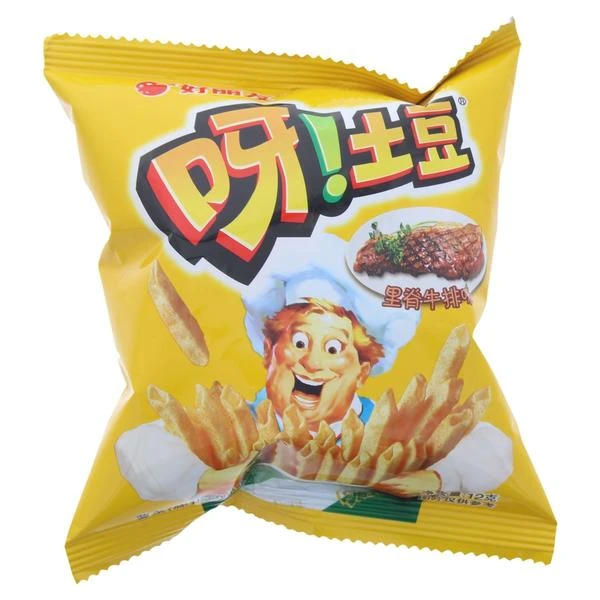 呀土豆 里脊牛排味薯条 12g/袋