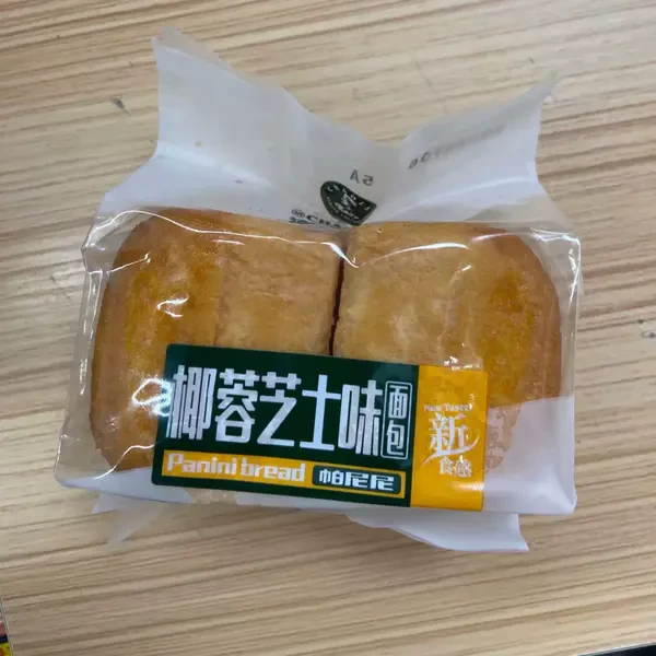 潮六叔 帕尼尼椰蓉芝士味面包90g/袋