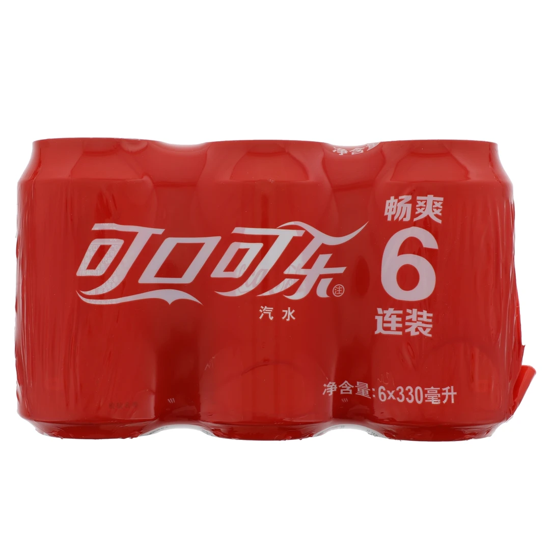可口可乐汽水畅爽6连装夏日必备饮品
