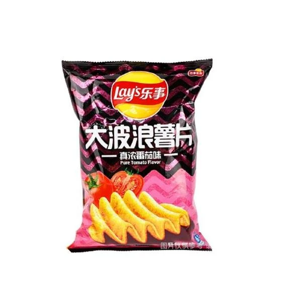 乐事 大波浪薯片真浓番茄味薯片 70g/袋