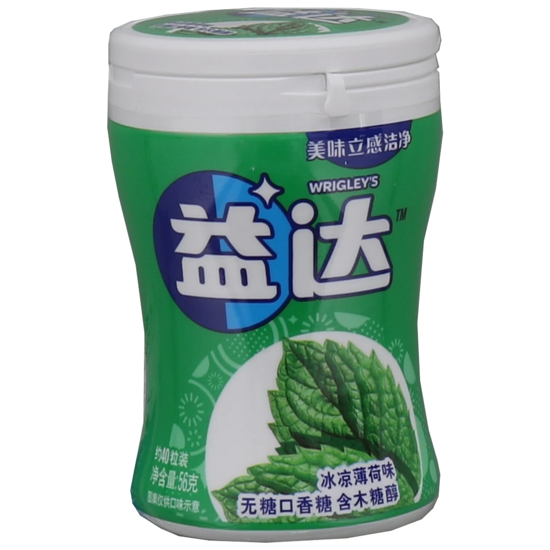 益达木糖醇无糖口香糖 冰凉薄荷味 56g