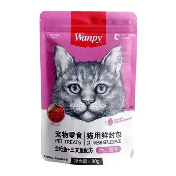 Wanpy 猫用活力营养鲜封包金枪鱼 80g/袋