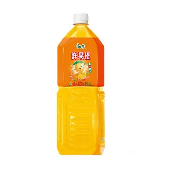 康师傅 果汁达人鲜果橙 2l/瓶夏日必备饮品