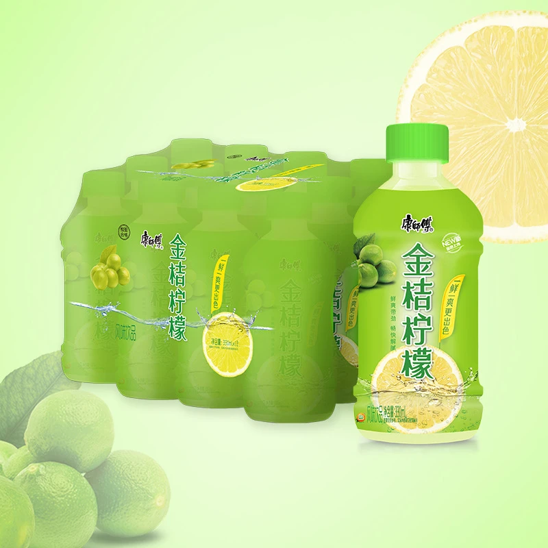 康师傅小瓶装风味饮料3960ml(330ml*12瓶*1箱)