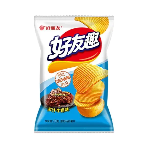ORION/好丽友多汁牛排味薯片多汁牛排味 70g