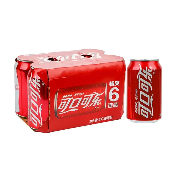 可口可乐 汽水 330ml*6罐/箱