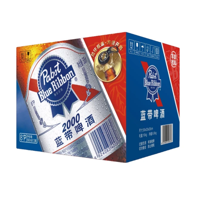 蓝带超爽500纸箱1*12啤酒