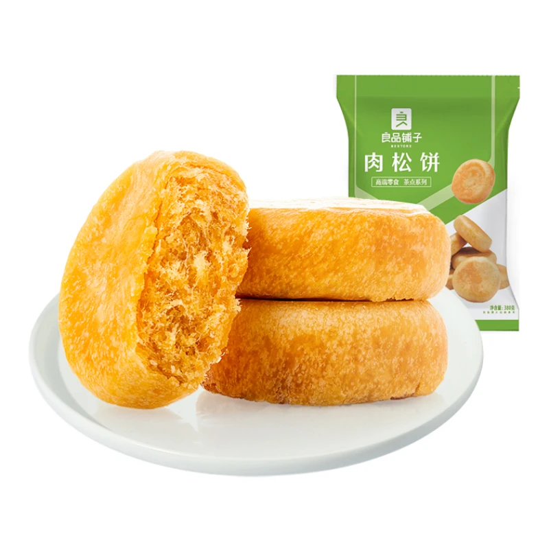 BESTORE/良品铺子金丝肉松饼原味 380g