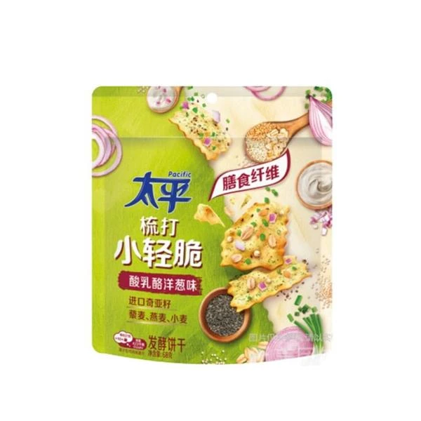 太平 酸乳酪洋葱味梳打小轻脆 68g/袋办公室零食