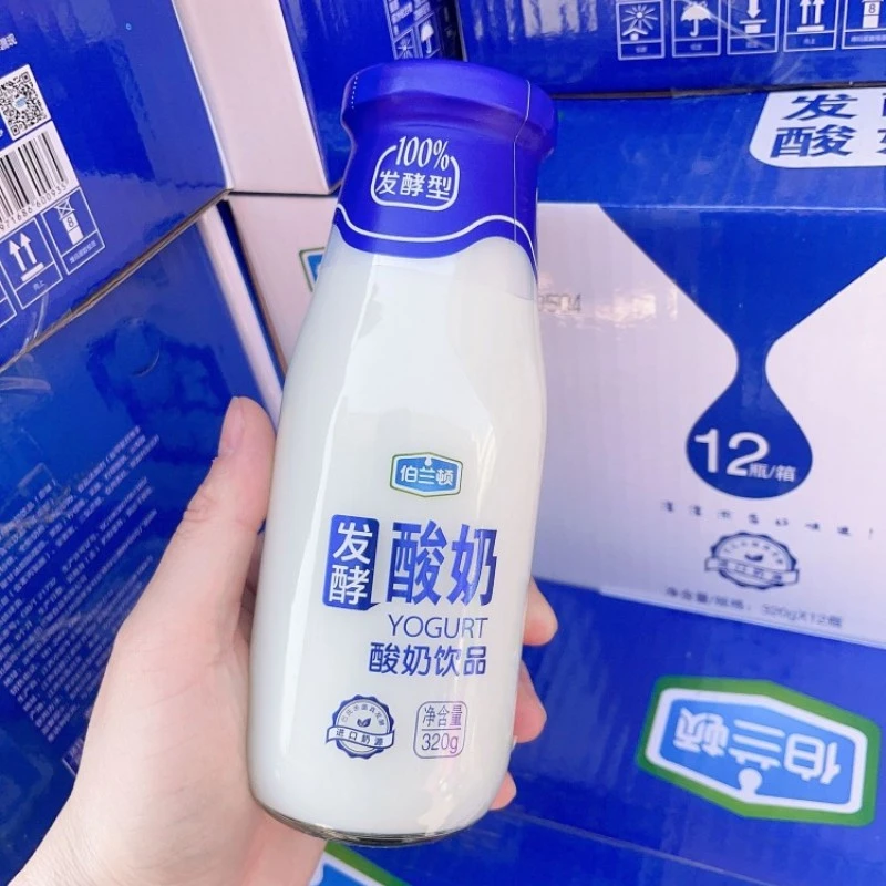 伯兰顿发酵酸奶原味 4800g(320g*15瓶*1箱)