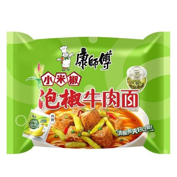 康师傅 泡椒牛肉面 101g/袋