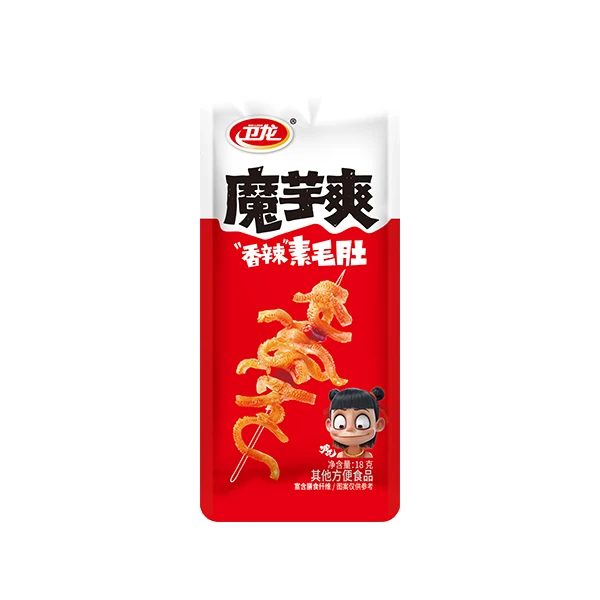 卫龙 魔芋爽香辣素毛肚 18g/袋