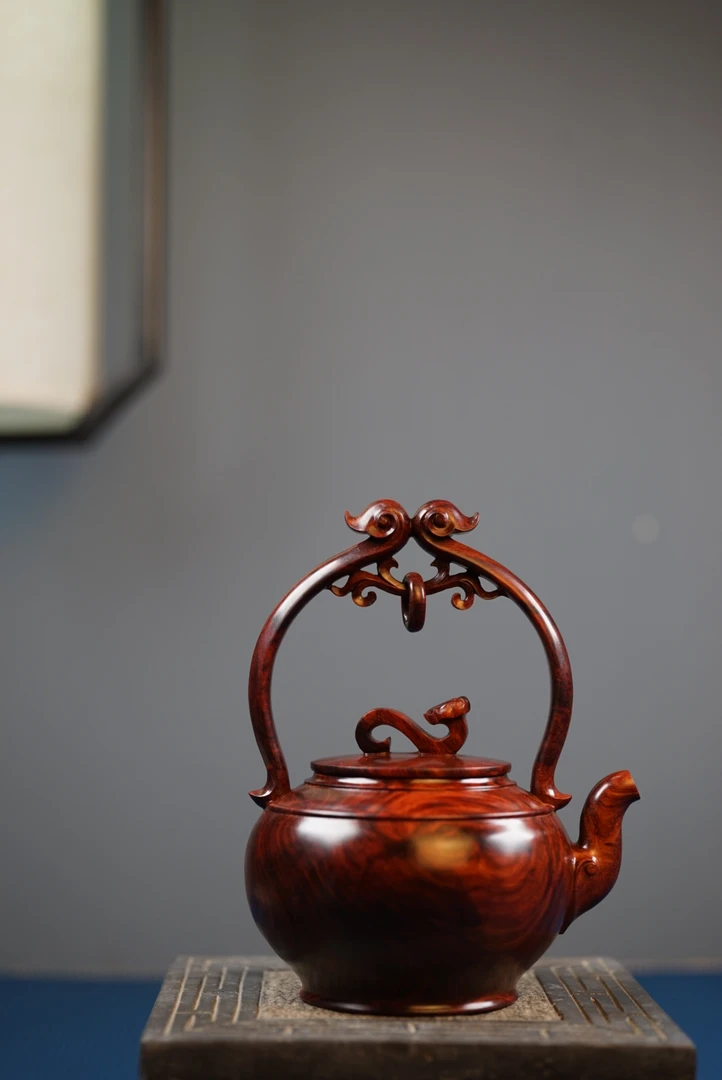 印度小叶紫檀提梁壶