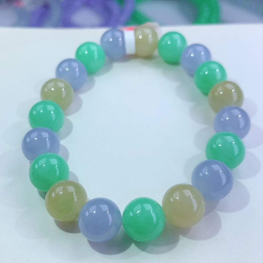 翡翠手链未镶嵌卡10mm