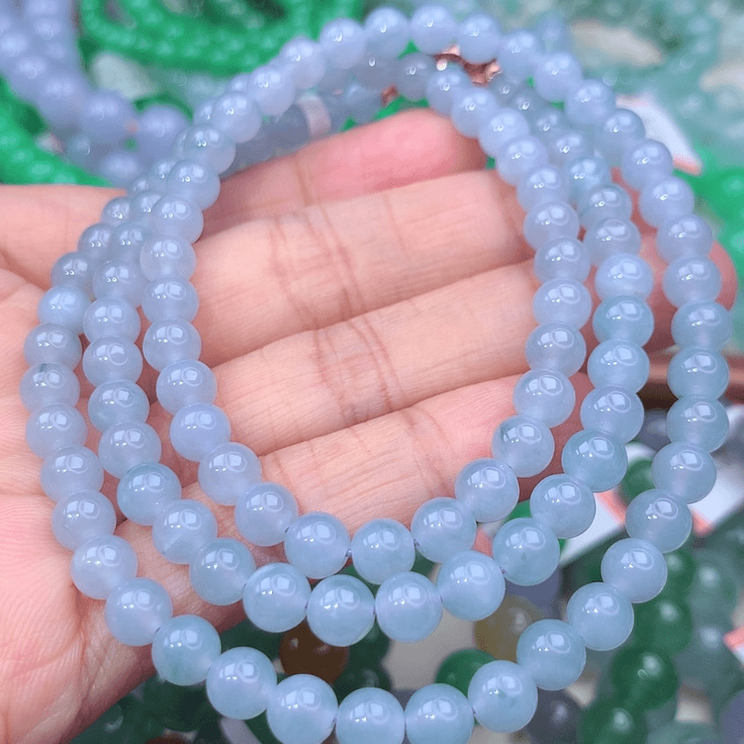 【闪购商品】翡翠手链未镶嵌卡6mm