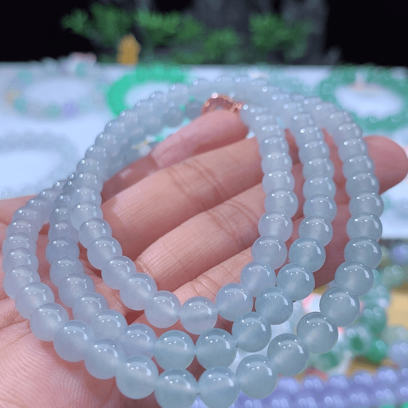 【闪购商品】翡翠手链未镶嵌卡6.3mm