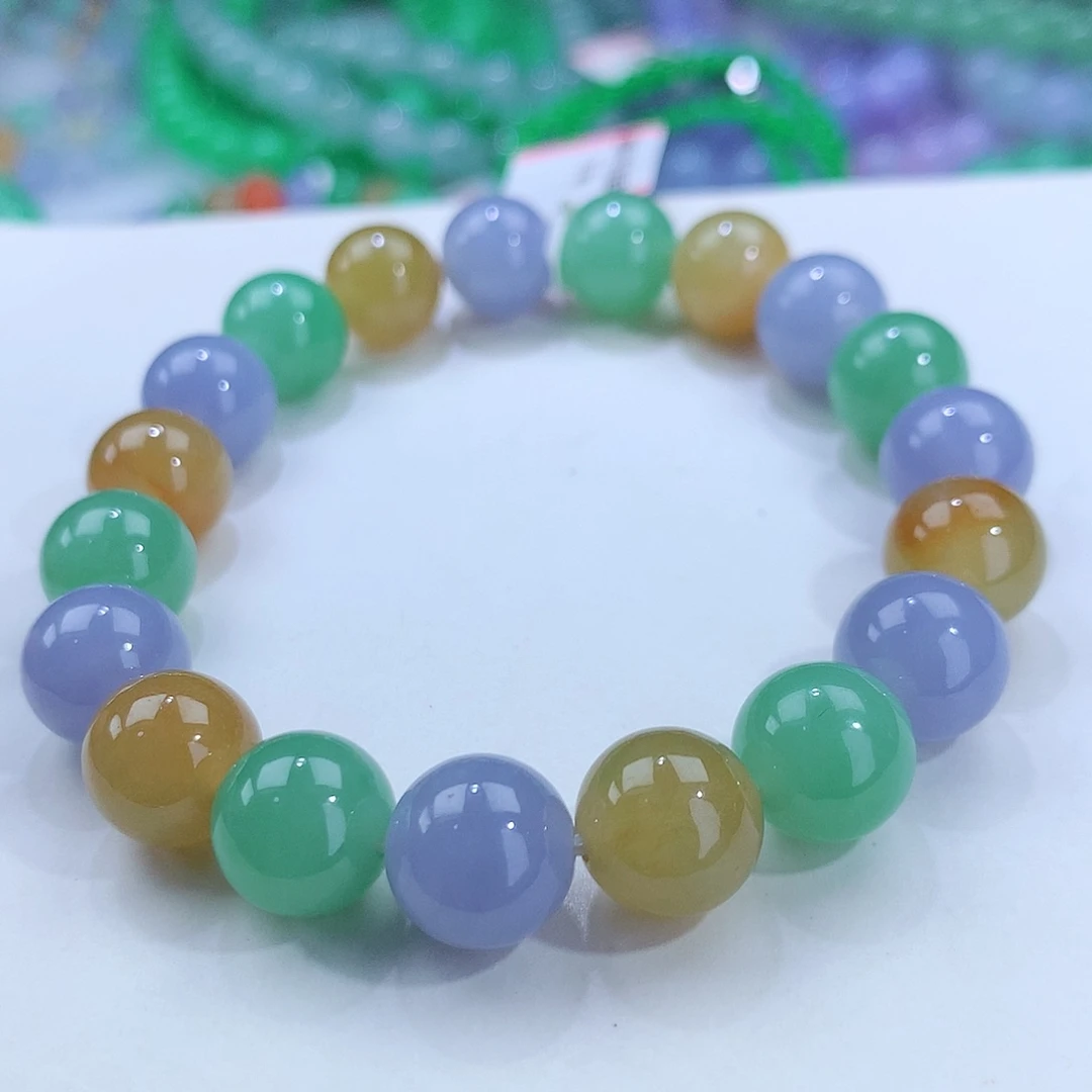 翡翠手链未镶嵌卡10mm